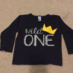 Boys birthday- wild One long sleeve